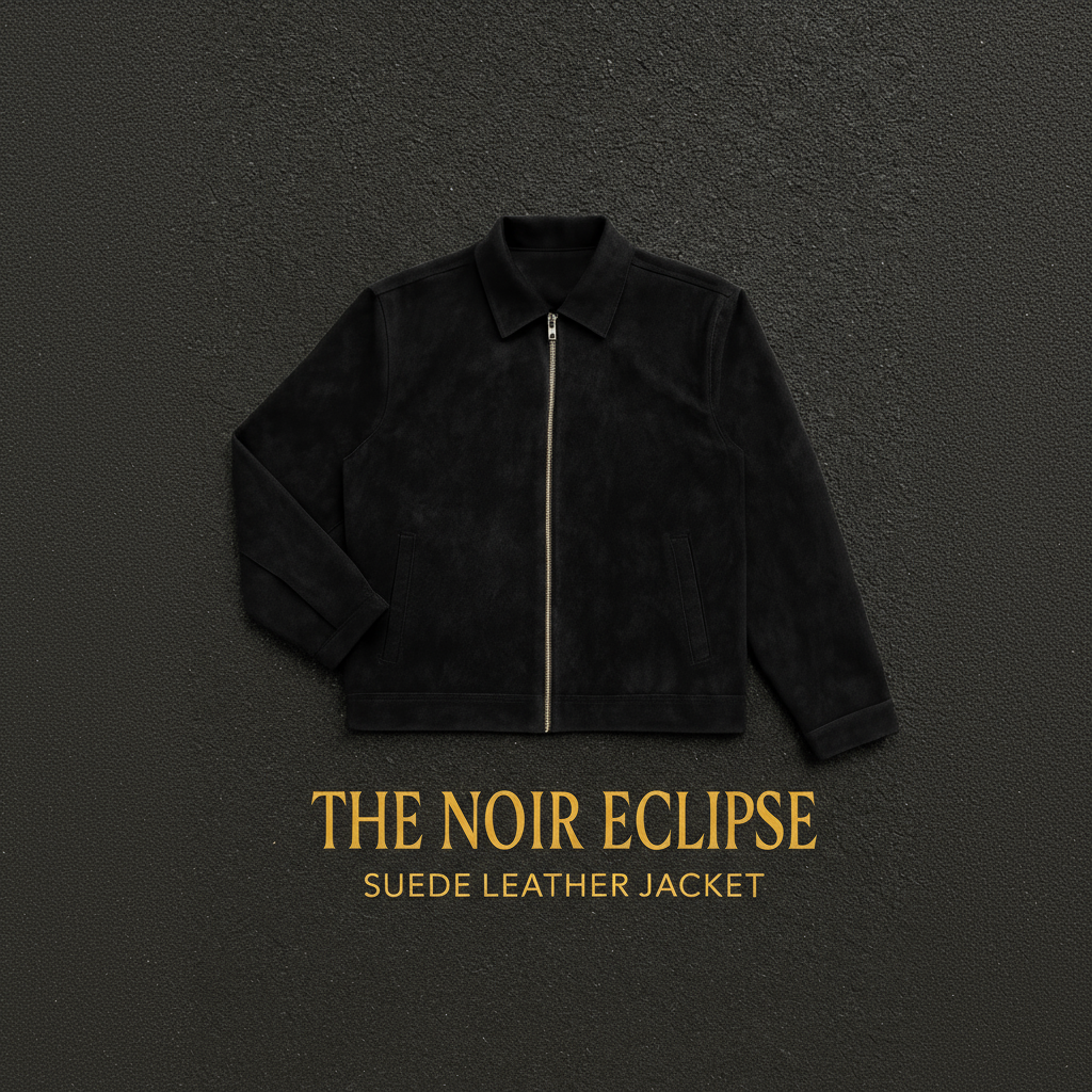 The Noir Eclipse Suede Leather Jacket